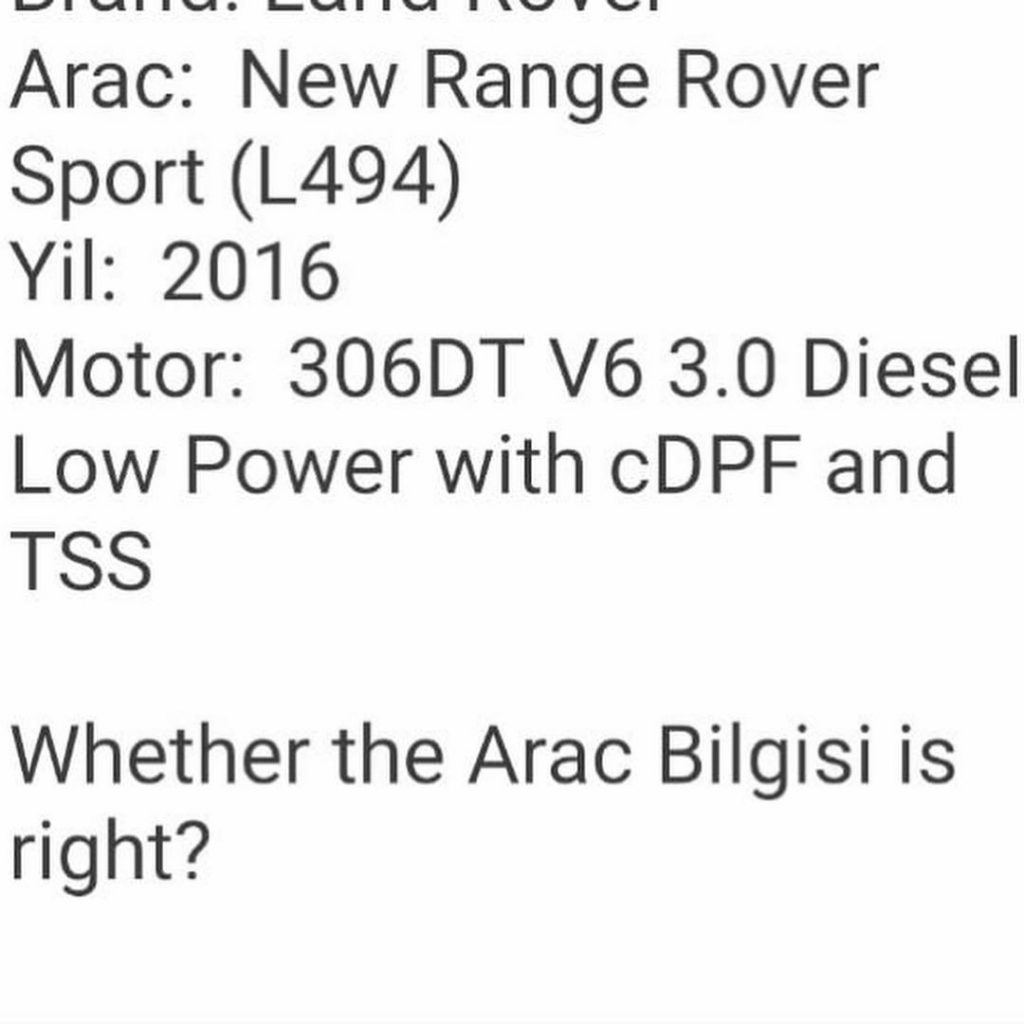 Range Rover Partikul Filtresi L494