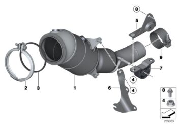 BMW F10 5.20 N20 MOTOR KATALİTİK KONVERTÖR KATALİZÖR 18327645665